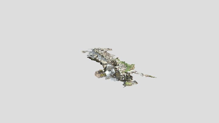 North Salem Stone Culvert, Wall I 3D Model