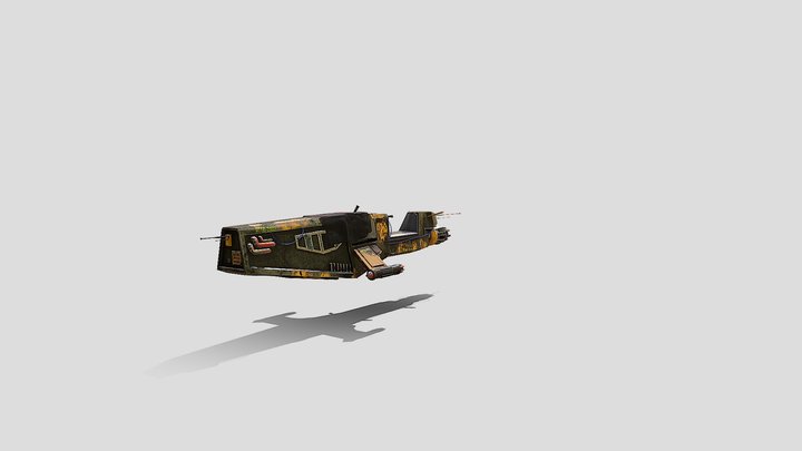 RTTB-2103 junk style Speeder 3D Model