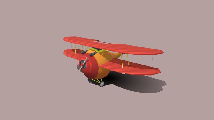 Deschamps Remy Game Art Plane 3D Model