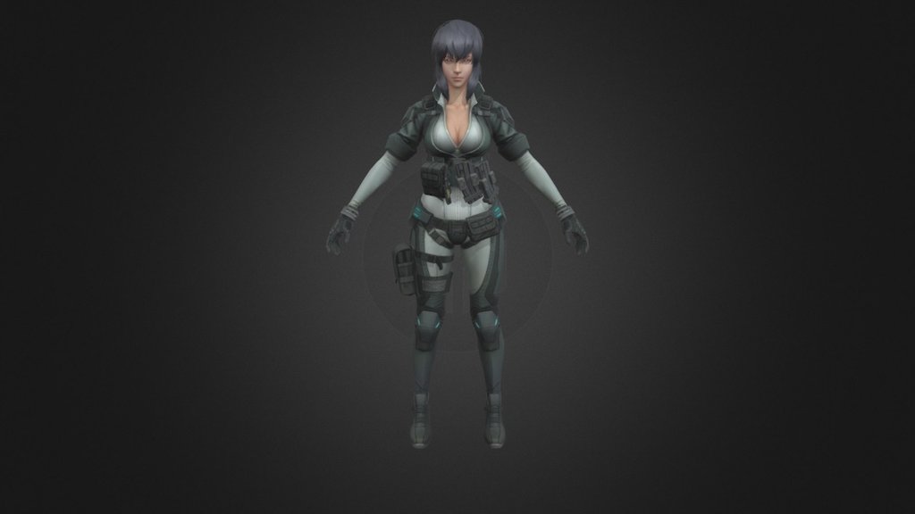 Motoko Kusanag Download Free 3d Model By Bosukochan Bosukochan 1608b35