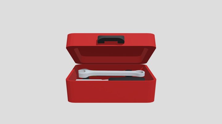 Low Poly Toolbox with Tools – Modelo 3D gratuito STL