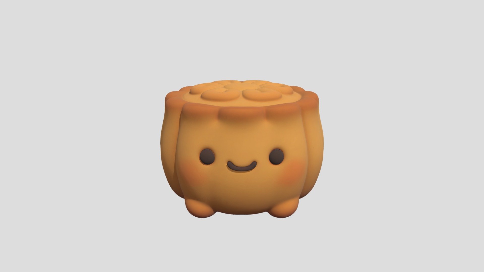 Mooncake Mascot - 3D model by williamtyc82 [160a1f8] - Sketchfab
