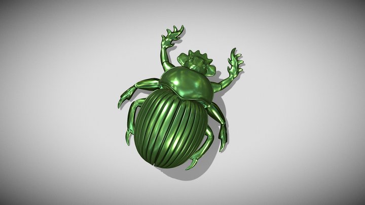 Scarab Beetle Toy 3D Model