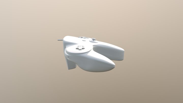 Nintendo 64 Controller 3D Model
