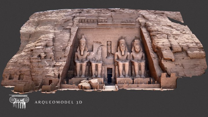 Abu Simbel RAMSES II Temple - EGYPT 3D Model