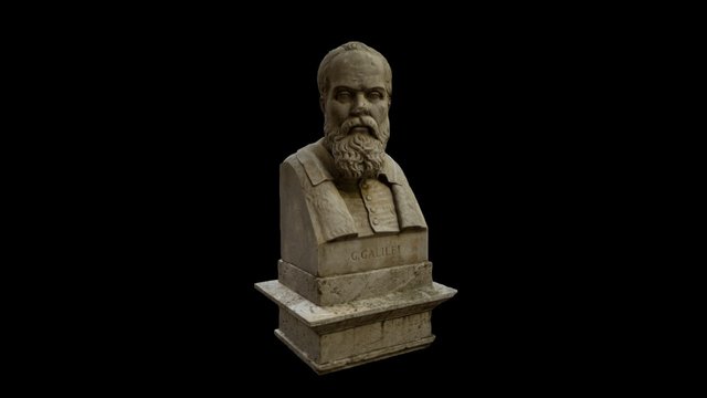 GALILEO GALILEI pincio Roma 3D Model