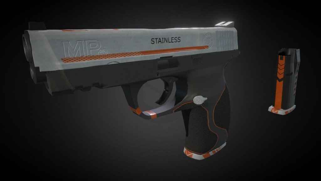 MP40 "Orange strike". Factory new variation.