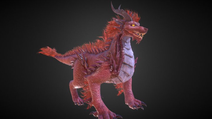 Wolf Creature 3D Model