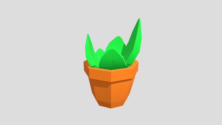 Pot Plant Low Poly (Free)