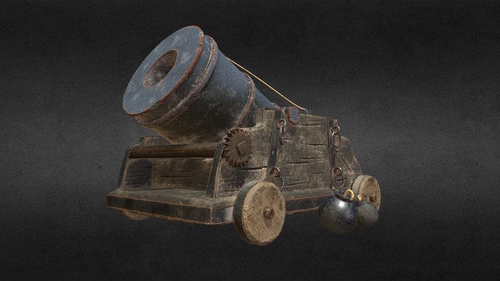 Canon Cart 3D Model