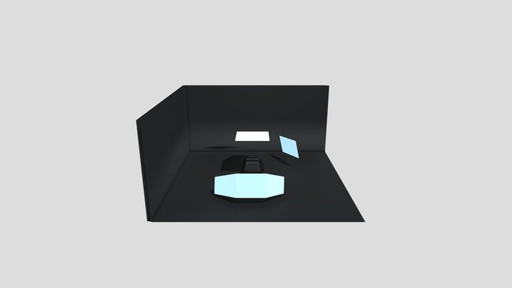 Tesla black car 3D Model