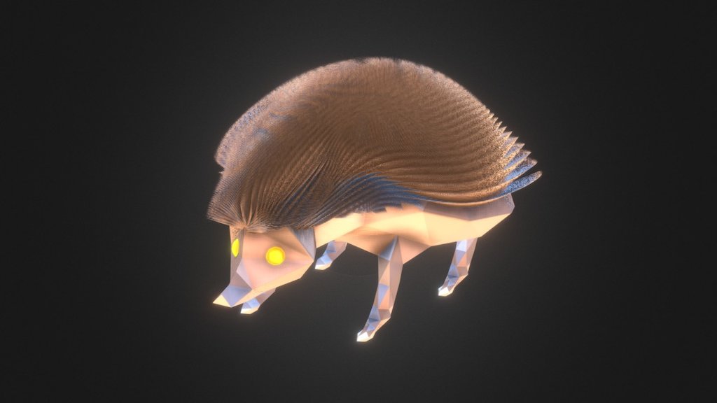 (Sort Of) Low Poly Hedgehog