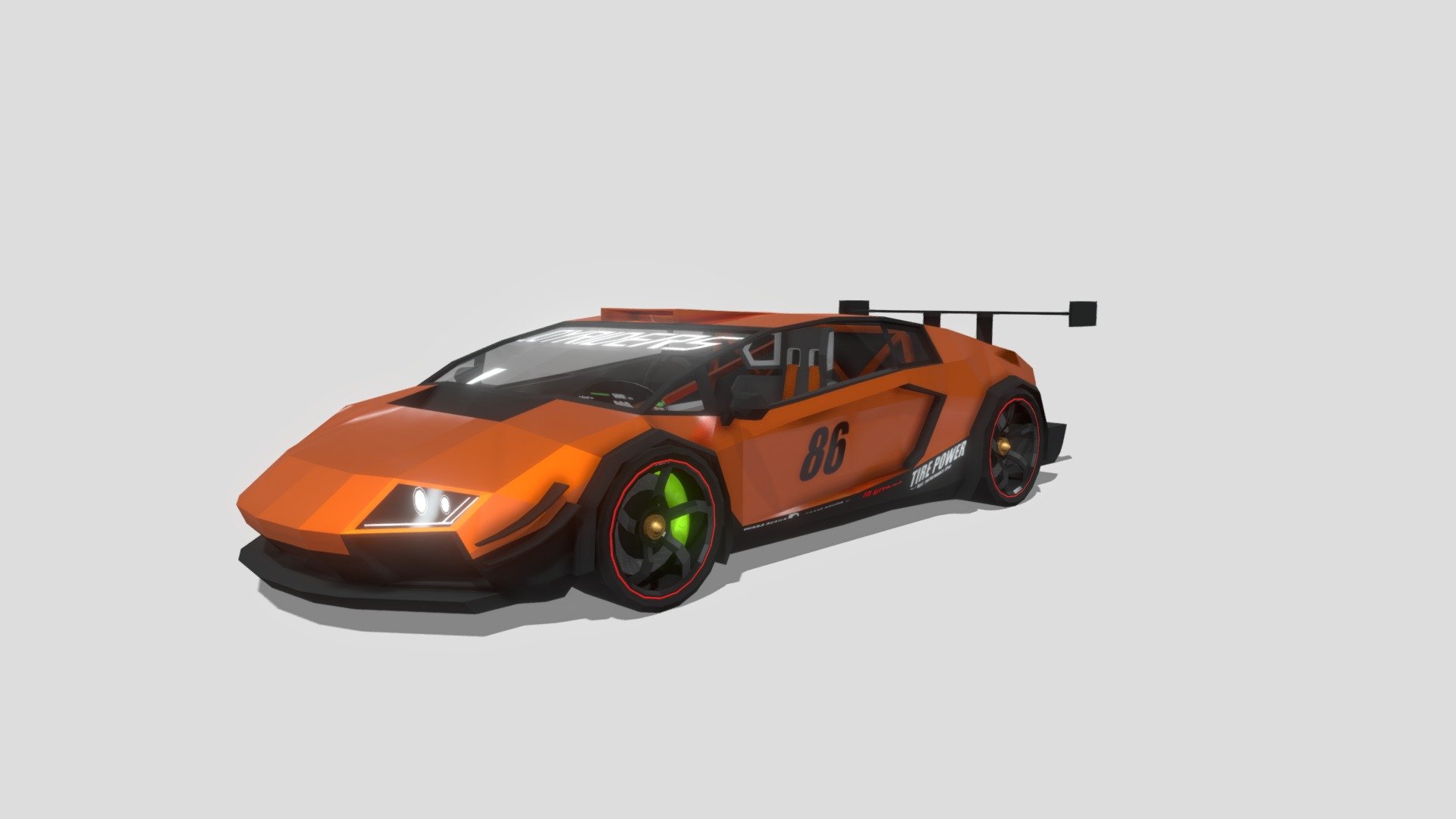 Low Poly Supercar V2