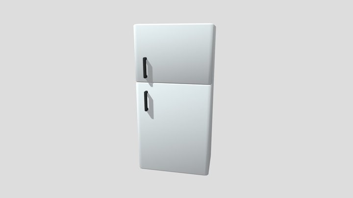 Isometric Fridge 3D Model