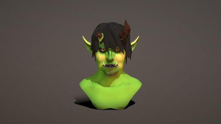 Silva Orthanc (Half Orc Warrior) 3D Model