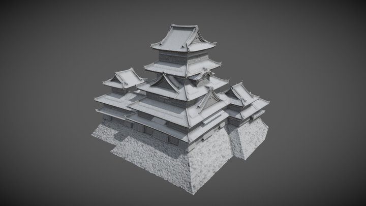Matsumoto Castle Scan 3D Model