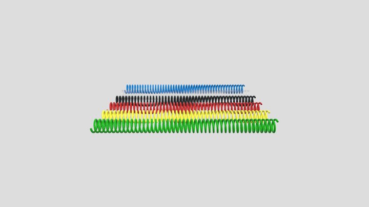 Spiral Binding Ring 3D Model