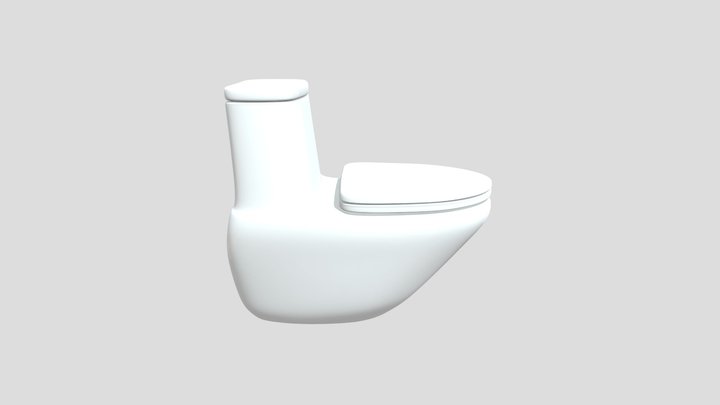 Modern Toilet 3D Model