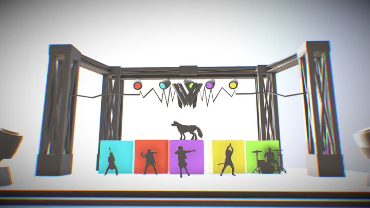 Written by Wolves Band in 3D 3D Model