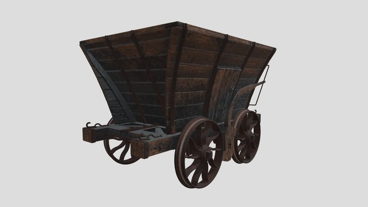 Chaldron Wagon 3D Model