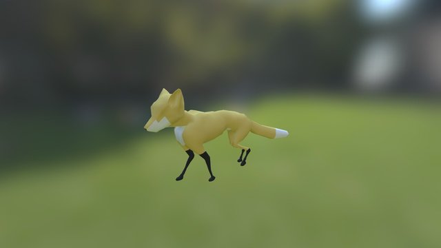 Fox_Walk 3D Model