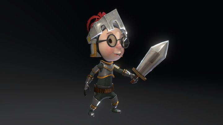 Ren The Knight 3D Model
