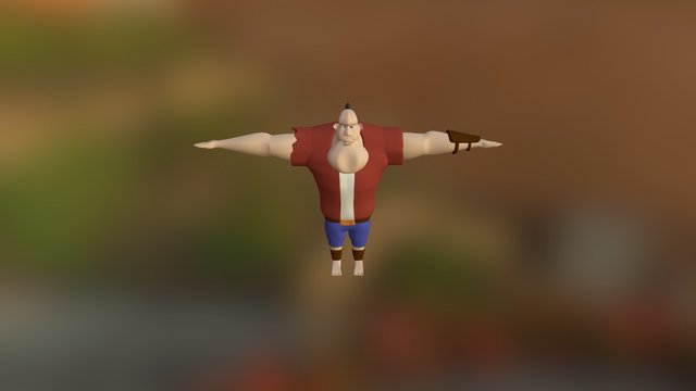 Generic Strong Guy 3D Model