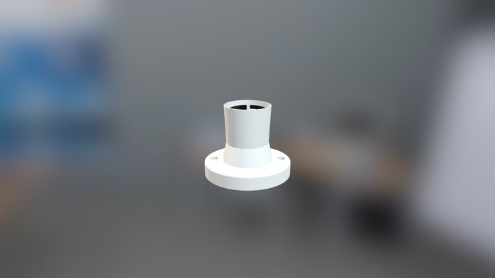 DP0501- BATTEN HOLDER (WHITE) # 3D Model