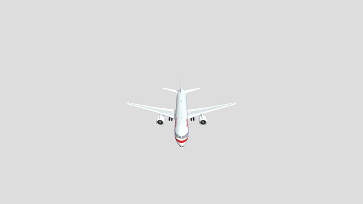American-airlines-boeing-757-223 (1) 3D Model