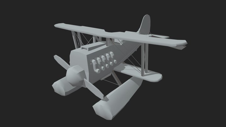 Heinkel He-51 Feedback Model 3D Model