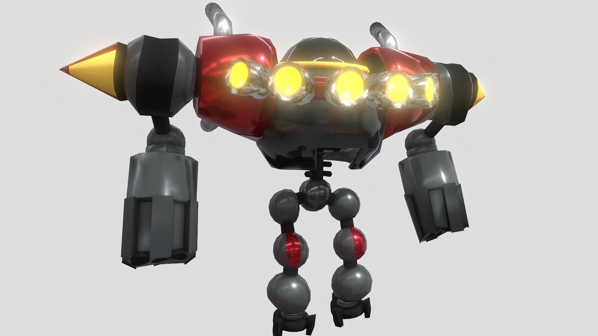 R3shaded Mecha Sonic + Egg Mobile