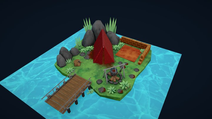 TENT PROJECT UVW 3D Model