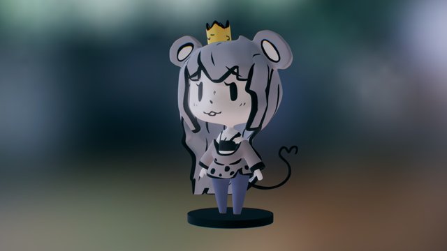 Towergirls - Mouse Princess (HiRes 3DPrint Ver.) 3D Model