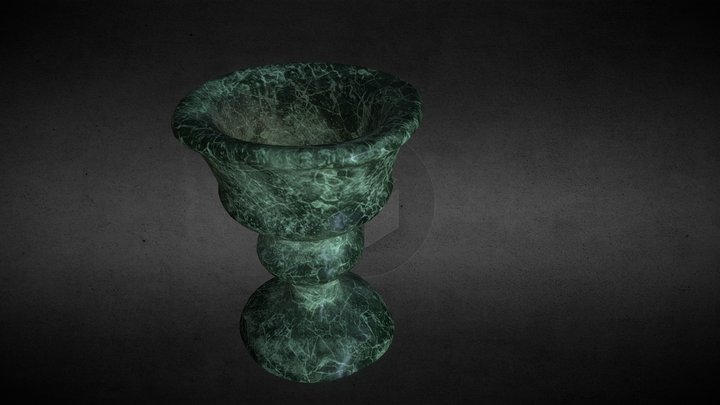 Marbled Jade-Cup 3D Model