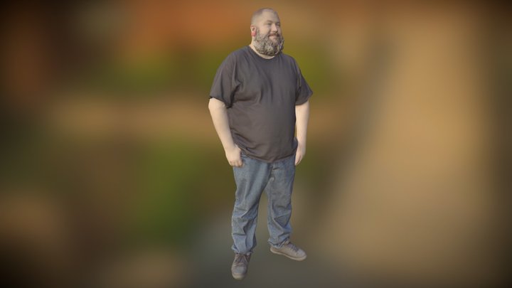 Selftrait of Derek Q. 3D Model