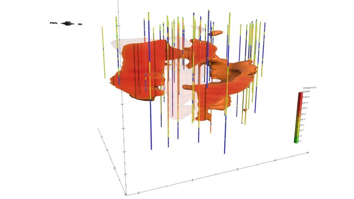 MIP Survey of a PHC Groundwater Plume 3D Model