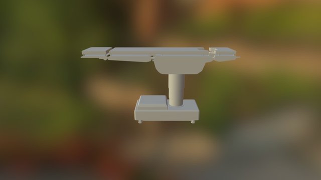 Surgery Table 3D Model