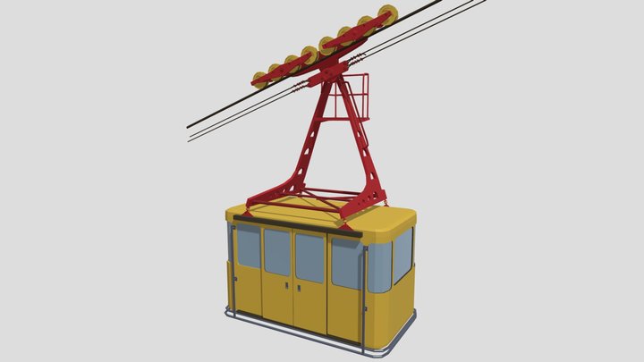 Cable Car 3D Model
