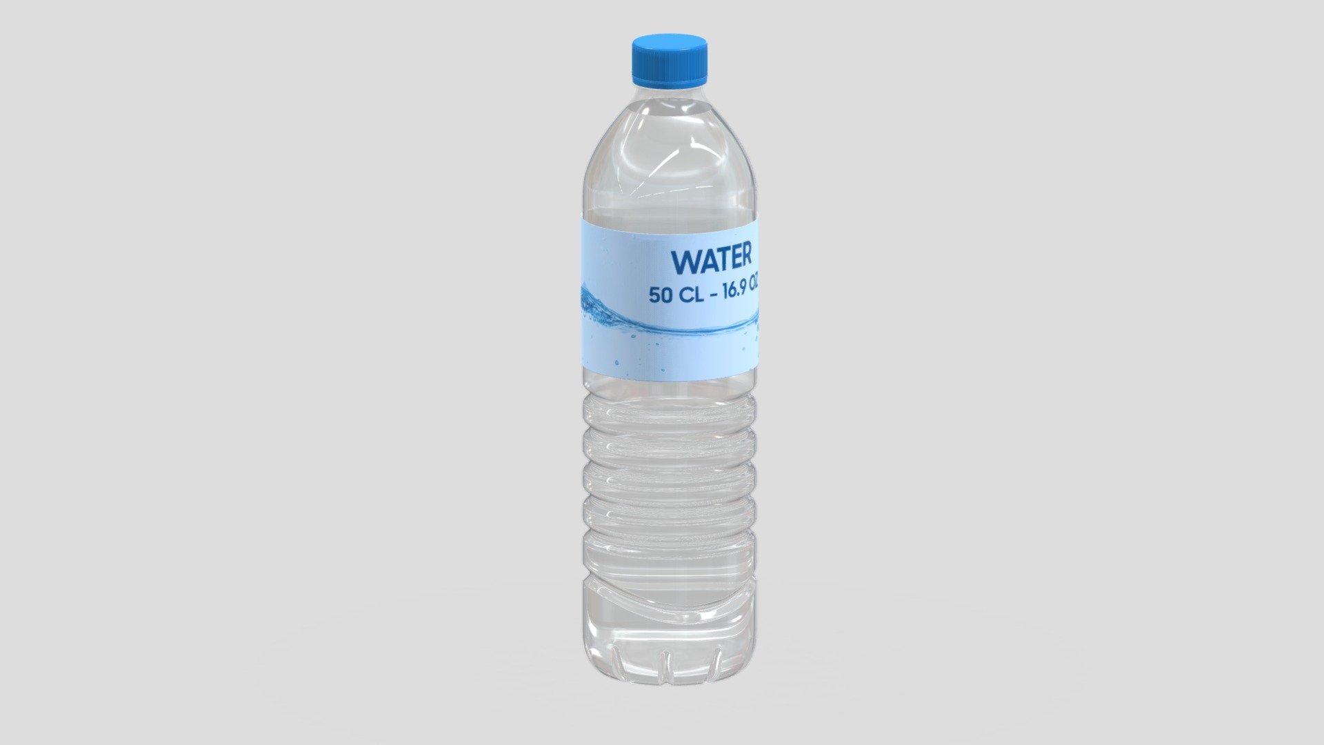 Plastic Water Bottle - 3D Model by Davor