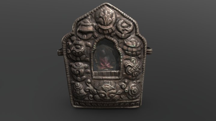 Tibetan Buddhist Traveling Alter 3D Model