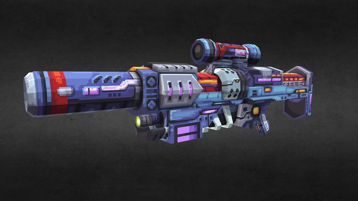 Sci-fi Sniper - The one Tap 3D Model