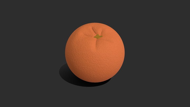 A lower poly Orange I made in Blender for FREE 3D Model