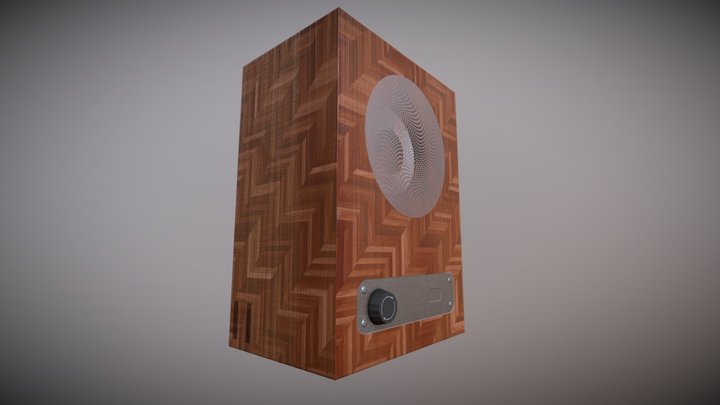 Generic Blocky Wooden Speaker 3D Model