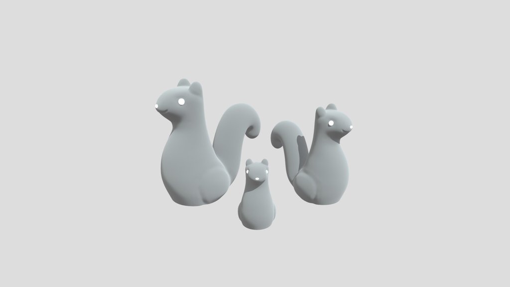 Cute Squirrel Decoration Set