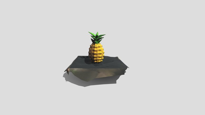 Pineapple4 (obj, mtl, texture) 3D Model