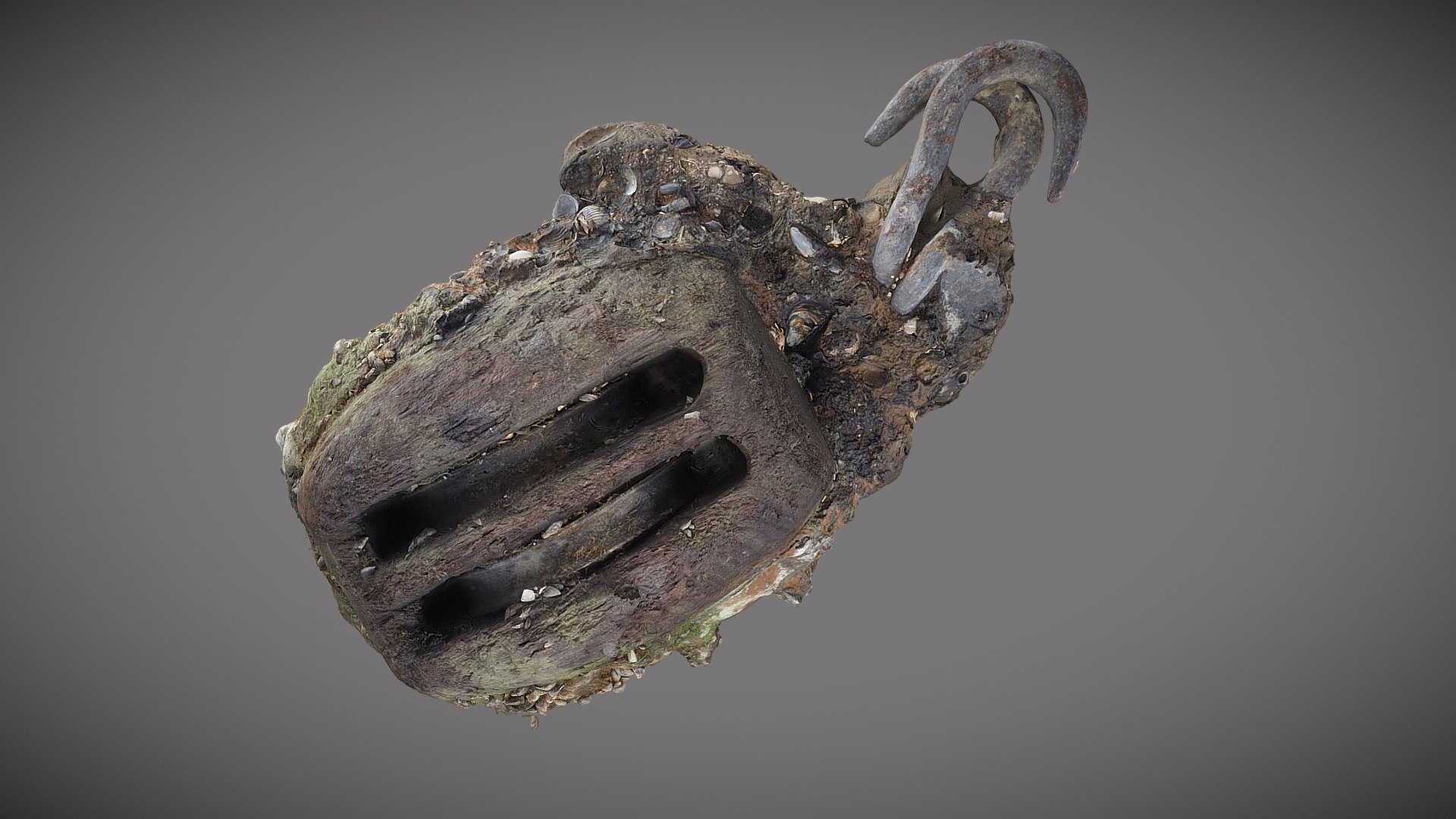 Wooden block pulley, IJsselmeer The Netherlands - Download Free 3D