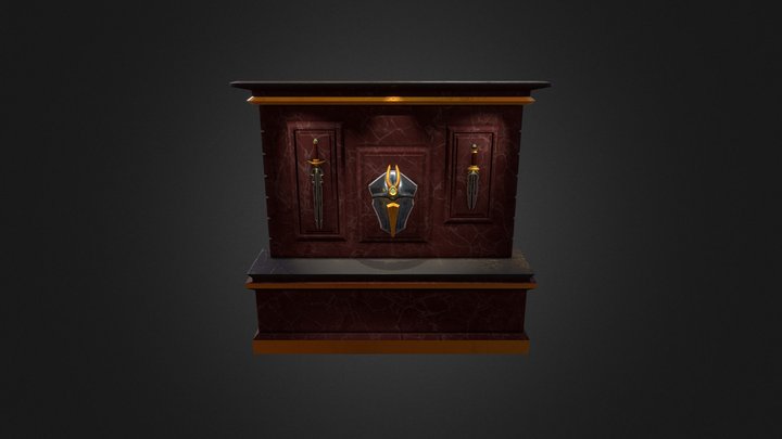 Podium Weapon 3D Model