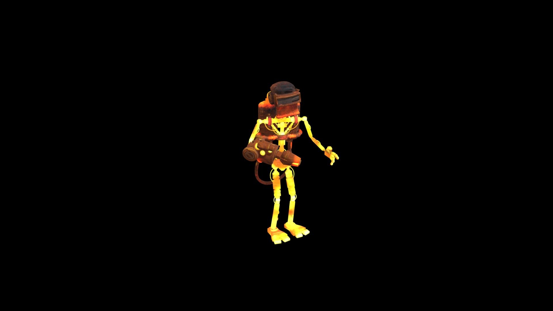 Flamethrower bare endo — Sketchfab embed 3D viewer