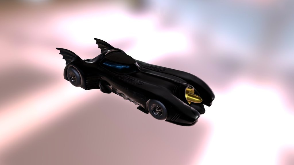 Batmobile from Batman 89 - 3D model by BellePelouse [1629330] - Sketchfab