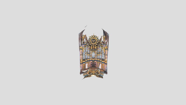 Organ of St Elizabeth Church in Wrocław 3D Model